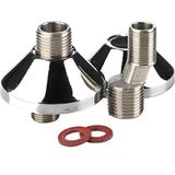 BPE S-koppeling met rozet 3/4" x 3/8" 17.5mm (2 Stuks)