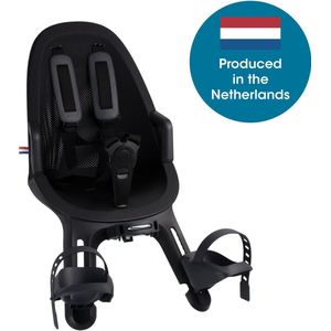 Qibbel - Air - Fietsstoeltje - Midnight Black - Stuurpenbevestiging