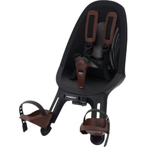 Qibbel Air Fietsstoeltje Voor - Zwart/Bruin