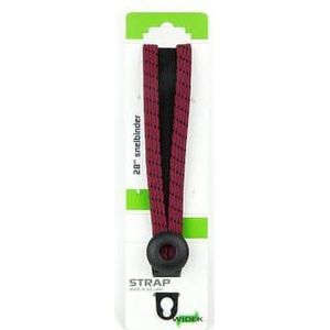 Triobinder Widek Eye 24/12mm met zwarte stalen platen - bordeaux/zwart