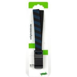 SUV veiligheidsbinder Widek 24mm met zwarte stalen haak - lichtblauw/zwart