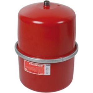 Flamco - Flexcon Premium Expansievat - 18L - Rood - Materiaal: Staal