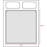 Inventum HN5211L - Elektrische onderdeken - 2 persoons - 150x140 cm - Fleece - Lichtblauw