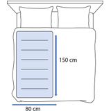 Inventum HN135 - Elektrische Onderdeken - Lichtblauw - Fleece - 1 Persoons