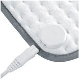 Inventum HNK18 - Warmtekussen - Fleece - Wit/Grijs - Automatische Uitschakeling