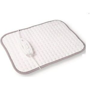 Inventum HNK18 - Elektrisch warmtekussen - Automatische uitschakeling - 44x33 cm - Fleece - Wit/Grijs