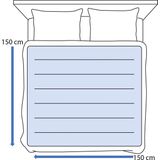 Inventum HN236I - Elektrische Onderdeken - Lichtblauw - Fleece - 2 Persoons