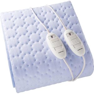 Inventum HN236I - Elektrische onderdeken - 2 persoons - 150x150 cm - Fleece - Lichtblauw