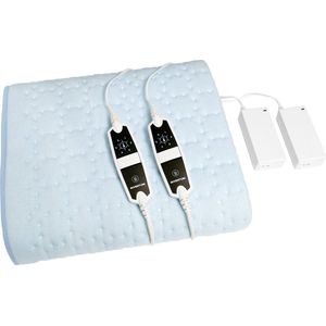Inventum HNL4212Z - Elektrische Onderdeken - Lichtblauw - Fleece - 2 Persoons
