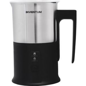 Inventum MK350 - Elektrische melkopschuimer - 115/240 ml - Warm/koud opschuimen - Verwarmen - Antikleeflaag - Zwart/RVS