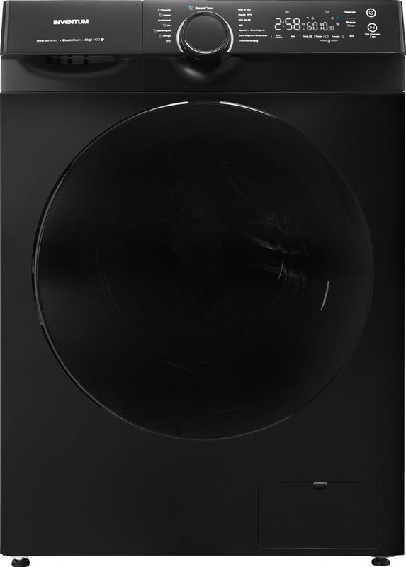 Inventum - VWM8010B - Wasmachine - Zwart - 8kg - 14 Programma's - 1400 Toeren - Energieklasse A