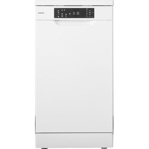 Inventum VVW4530AW smalle vaatwasser - 10 couverts - 45 cm breed - Bestekmand - 6 programma’s - Startuitstel - Energielabel D - Vrijstaand - Wit