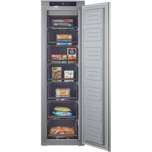 Inventum IVR1786GS - Inbouw vriezer - Nis 178 cm - 200 liter - No Frost - Supervriezen - 7 lades/vakken - Sleepdeur - Grijs