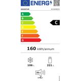 Inventum KV1840B No Frost energiezuinige koel-vriescombinatie - 184 cm hoog - 327 liter - Superkoelen - Supervriezen - Energielabel C - Vrijstaand - Zwart