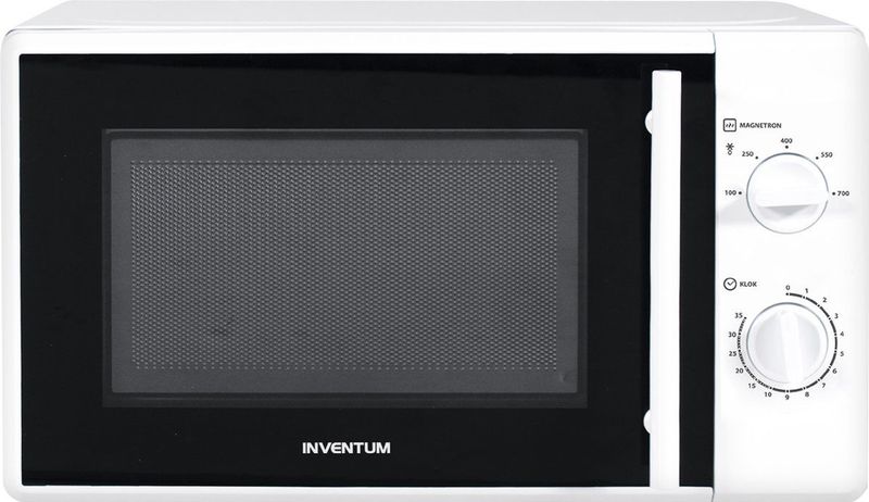 Inventum MN205S - Vrijstaande solo-magnetron - 20 liter - 700 watt - Wit/Zwart