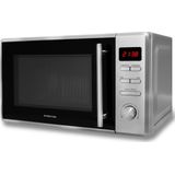Inventum MN207S - Vrijstaande solo-magnetron - 20 liter - 800 watt - 8 kookprogramma's - RVS/Zwart
