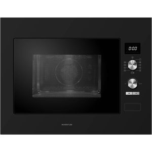 Inventum IMC6132FZWA - Inbouw combi-oven - Hetelucht - Magnetron - Grill - 32 liter - 45 cm hoog - Tot 220°C - Zwart/RVS