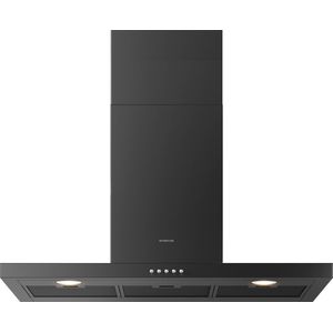 Inventum AKB9005ZWA - Wandschouw afzuigkap - 90 cm - 645 m3/h - 3 standen - Energieklasse A - Zwart