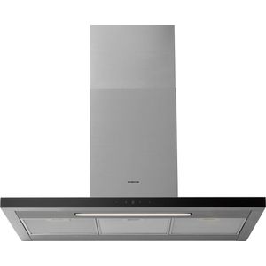 Inventum AKB9015RVS - Wandschouw afzuigkap - 90 cm - 700 m3/h - 4 standen - Timer - BLDC motor - Energieklasse A++ - RVS