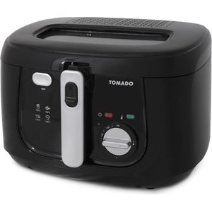Tomado TDF2501B - Frituurpan - 2,5 liter - Anti reukfilter – Kunststof friteuse - PFAS vrij - Zwart