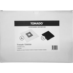 Tomado TDB300 - 4 stofzakken - 1 motorfilter