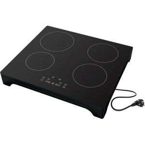 Tomado TIH6010B - Inductiekookplaat - Vrijstaand - 1 fase plug & play - Touch bediening - Zwart