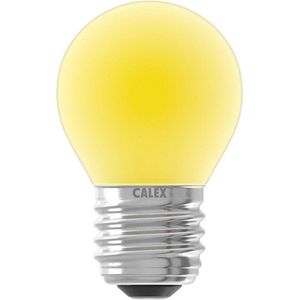 Kogellamp LED geel 1W (vervangt 5W) grote fitting E27