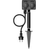 Buitencontactdoos - Spatwaterdicht - 2 Stopcontacten - 1.4 Meter Kabel