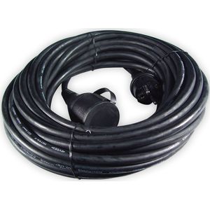 Calex Verlengkabel 10m - IP44 Waterdicht - Verlengsnoer voor Buiten - 3x 1,5mm² - Zwart