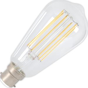 CALEX LED massief glazen lamp, rustiek, 220-240 V, 4 W, 350 lm, B22 ST64, helder, 2300 K, dimbaar