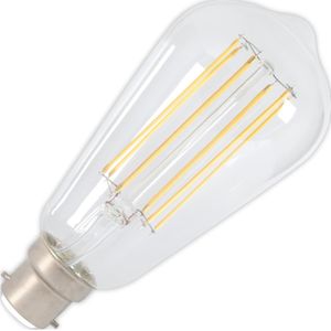 CALEX LED volglas Lang Filament Rustieklamp 220-240V 4W 350lm B22 ST64, Helder 2300K Dimbaar