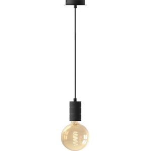 Calex Retro Pendellamp - Industrieel Hanglamp - E27 Fitting - Zwart - Excl. lichtbron