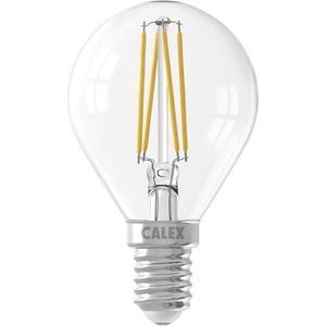 Calex Spherical LED Lamp Filament - E14 - 470 Lumen - Zilver