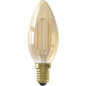 Calex | LED filament | Kleine fitting E14 | Kaarslamp | Goud | 35mm | 2W