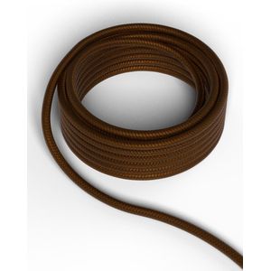 CALEX Creations Koord - Textiel omwikkeld Strijkijzersnoer - Zelf Pendule samenstellen - Bruin - 1,5m