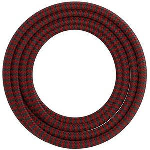 Textielsnoer zwart rood 150cm (Calex)