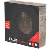 Lampensnoer - 3 Meter - Zwart - Textiel - Maximaal 60 Watt