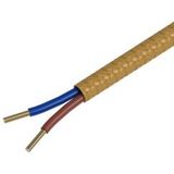 Calex - Strijkijzersnoer - 3 Meter - Textiel - 250 Volt - 60 Watt