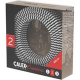 Calex - Strijkijzersnoer - Zwart/wit gestreept - 3 Meter - 2 x 0.75 mm²