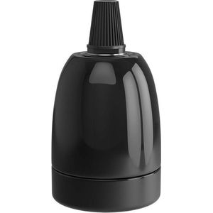 Calex | Lamphouder | E27 fitting | Keramiek | Zwart | 60W