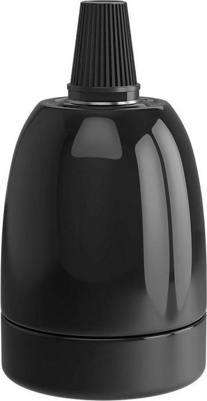 Keramische Lamphouder - Zwart - E27 Fitting - Max 60W