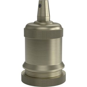 Calex lamphouder E27 aluminium model piek M-003 mat brons