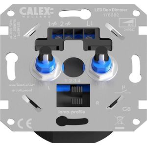 CALEX Inbouwdimmer voor LED 230V (LED 2x45W) - (Gloeilamp 2x100W)