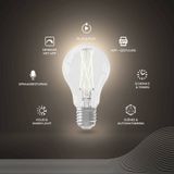 Calex - Slimme Lamp - Wifi LED Filament - E27 - Dimbaar - Warm Wit - 7W