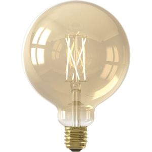 Calex Slimme Ledlamp - G125 Goud E27 7w Cct