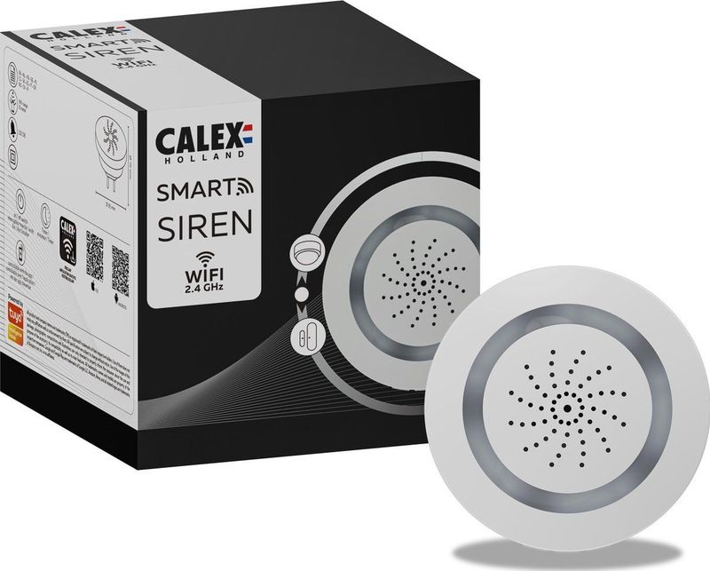 Calex - Slimme Sirene - Alarmbeveiliging - Stopcontact - 100db