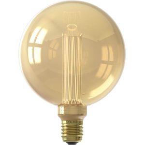 Calex Crown Series LED Lamp - E27 - G125 Lichtbron Goud - 3.5W - Dimbaar