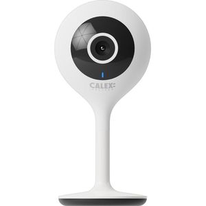 Calex Slimme Bewakingscamera voor Binnen - Wifi IP Camera - Beveiligingscamera met Nachtzicht en 2-Weg Audio - Indoor - 1080p (Full HD) - Wit