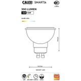 Calex Slimme Lamp - Wifi LED Verlichting - GU10 Smart Lichtbron - Dimbaar - Warm Wit licht - 4.9W