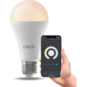 Calex Slimme - Wifi LED Lamp - E27 Smart Lichtbron - Dimbaar - Wit licht / Warm Wit licht - 14W